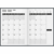 Buchkalender 2024 1 Monat/2 Seiten 14,8x21cm A5 Baladek-Einband schwarz