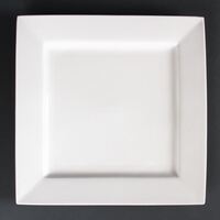 Lumina Fine China Square Plates in White Made of Fine China 265mm/ 10 1/2"