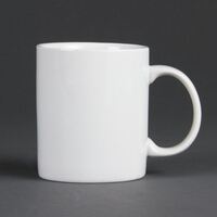 Olympia Whiteware Standard Mugs - Porcelain - Pack Quantity 12 - 284ml 10oz