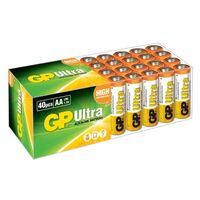 GP Ultra Battery Alkaline AA High Performance Anti Leakage Technology - 40 Pack