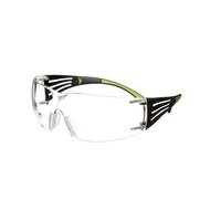 3M™ SecureFit™ 400 Reader Schutzbrille, schwarz/grüne Bügel, Antikratz-/Anti-Fog-Beschichtung, transparente Scheibe mit +2,5 Stärke, SF425AS/AF-EU