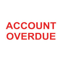 COLOP PRNTR 20 ACCOUNT OVERDUE RED