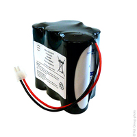 Pack(s) Batterie eclairage secours 5x F 5S1P ST7 F150 6V 7Ah Molex