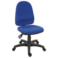 High back operator chair with lumbar support