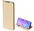 DUX DUCIS SKIN PRO tok álló, bőr hatású (FLIP, oldalra nyíló, bankkártya tartó, asztali tartó funkció) ARANY [Samsung Galaxy S20 Plus 5G ...