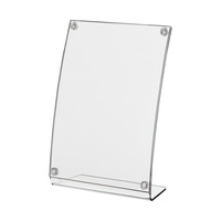 Porte-cartes de menu / présentoir de table / porte-visuel "Magnetic" en verre acrylique | A6