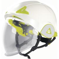 DELTAPLUS ONYXBJ DUAL-SHELL SAFETY HELMET WITH RETRACTABLE VISOR WHITE