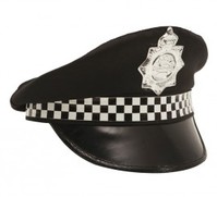 Gorra de Policía Patrullero con Insignia T.Universal