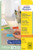 Farbige Etiketten, ablösbar, A4, 25,4 x 10 mm, 20 Bogen/3.780 Etiketten, gelb