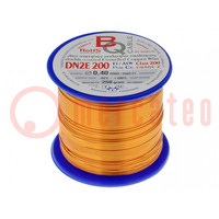 Coil wire; double coated enamelled; 0.4mm; 0.25kg; -65÷200°C