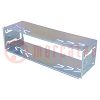 Car radio mounting half frame; 1 DIN; zinc; JVC,Kenwood