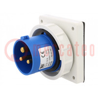 Connector: AC-voeding; contact; mannelijk; 16A; 400VAC; IEC 60309