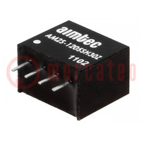 Converter: DC/DC; 2W; Uin: 10.8÷13.2V; Uout: 5VDC; Iout: 400mA; SIP4