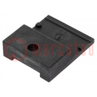 Clamping part for transistors; TO247; black