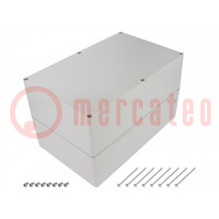 Enclosure: multipurpose; X: 160mm; Y: 250mm; Z: 150mm; EURONORD; grey