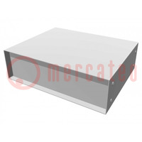 Enclosure: with panel; 1458; X: 254mm; Y: 203mm; Z: 76mm; steel sheet