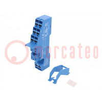 Socket; PIN: 8; 8A; 250VAC; 097.01,097.71; for DIN rail mounting