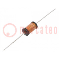 Inductor: wire; THT; 4.7mH; 0.285A; 9.74Ω; Ø7.5x16mm; ±5%; Q: 40