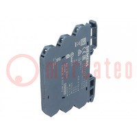 Converter: signal separator/amplifier; for DIN rail mounting