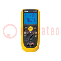 Meter: insulation resistance; LCD; (4000); R range: 1÷420kΩ; IP40