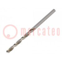 Drill bit; for metal; Ø: 2.9mm; L: 61mm; Working part len: 33mm