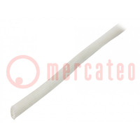 Insulating tube; fiberglass; natural; max.180°C; Øint: 3mm