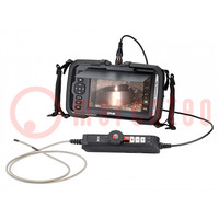 Vizsgálókamera; Kijelző: LCD 7"; IP54; -10÷60°C; 527,5x300x155mm