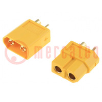 Accessoires: voedingsconnector; geel; PIN: 2; 65A