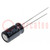 Capacitor: electrolytic; THT; 100uF; 25VDC; Ø6.3x11mm; Pitch: 2.5mm