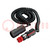 Cable alargador para mechero de coche; 8A; Tens.alim: 12÷24VDC