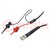 Test lead; 5A; BNC plug,aligator clip x2; Urated: 300V; black-red