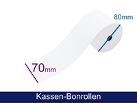 Kassenrolle - Normalpapier HF 69-70 80 12 (B/D/K), ca. 58m - inkl. 1st-Level-Support
