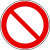 Verbot (allgemein) Verbotsschild - Verbotszeichen selbstkl. Folie , Größe 20cm DIN EN ISO 7010 P001 ASR A1.3 P001