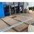 Novap Taktile Fußgänger Bodenleitstreifen mit 3 Streifen, Material: Polyurethan Version: 04 - Farbe: grau/schwarz