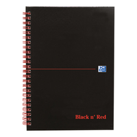 Black n Red Bk A5 Recyc W/Bnd 100080113