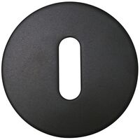 Produktbild zu SOLIDO kulcsrozetta lapos BB, kerek, rozsdamentes fekete