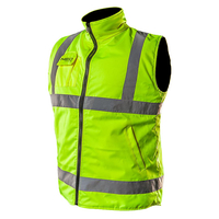 NEO TOOLS GILET DE SÉCURITÉ PROFESSIONNEL 2EN1, RÉVERSIBLES, RÉFLÉCHISSANTS D'UN CÔTÉ, GILET EN POLAIRE, GILET DE SÉCURITÉ, GILE