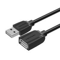 CÂBLE D'EXTENSION USB 2.0 - NOIR - VENTION - 5 M VAS-A44-B500
