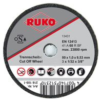 Ruko 216107-2 Pack de 25 discos de corte 125 x 1,6 mm