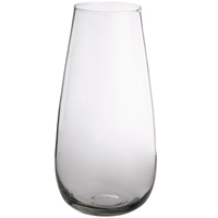 FLOWER glass vase - klar - 14x14x26cm - Glas