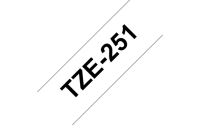 TZe-Schriftbandkassetten TZe-251,schwarz auf weiß Bild1