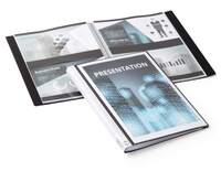 DURABLE Sichtbuch DURALOOK® PLUS, mit Rückenschild und transparenter Vordertasche, mit 20 Sichthüllen, schwarz