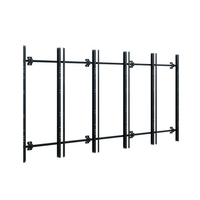 Hagor 6264 monitor mount / stand 3.45 m (136") Black Wall
