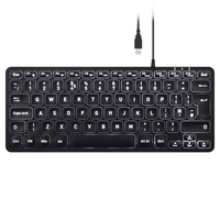 Perixx PERIBOARD-332B Tastatur USB QWERTZ Deutsch Schwarz