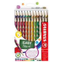 STABILO EASYcolors ergonomisch kleurpotlood voor linkshandigen etui 24 kleuren - per stuk