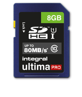 Integral 8GB ULTIMAPRO SDHC/XC 80MB CLASS 10 UHS-I U1 SD