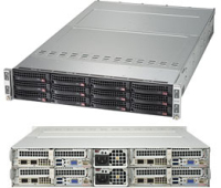 Supermicro SYS-6029TP-HC1R server barebone Intel® C621 LGA 3647 (Socket P) Rack (2U) Black