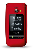 TELME X200 6,1 cm (2.4") 90 g Rood Instapmodel telefoon