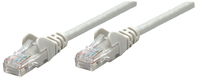 Intellinet Premium Netzwerkkabel, Cat6, U/UTP, 100% Kupfer, Cat6-zertifiziert, RJ45-Stecker/RJ45-Stecker, 10,0 m, grau