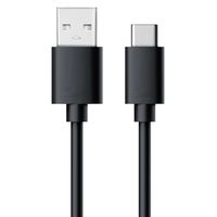 RealPower 255650 cable USB 0,6 m USB 3.2 Gen 1 (3.1 Gen 1) USB C Negro